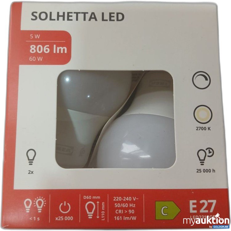 Artikel Nr. 930887 Artikel Nr. 930887: SOLHETTA LED E27 5 W 2x
