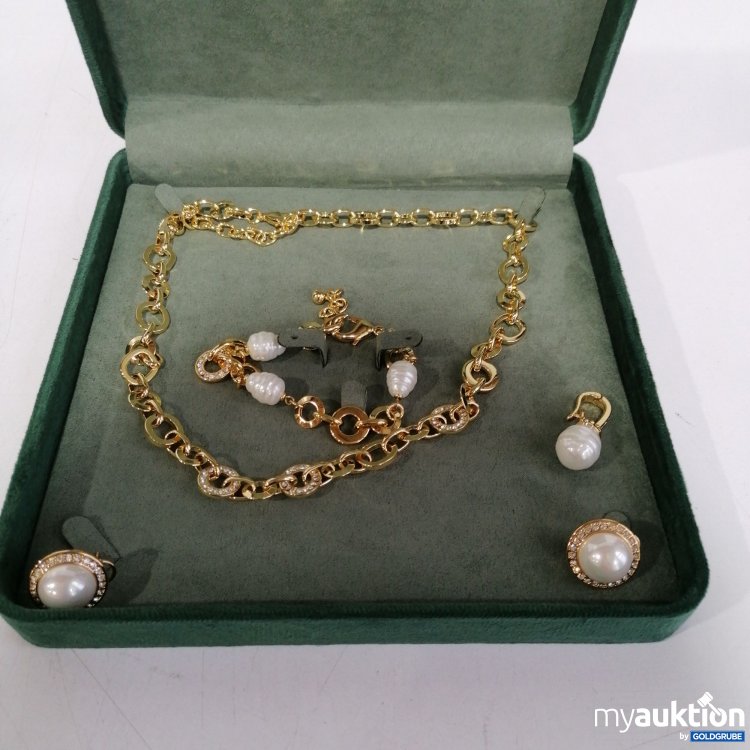 Artikel Nr. 399888 Artikel Nr. 399888: Modeschmuck Set goldfarben und Perlen
