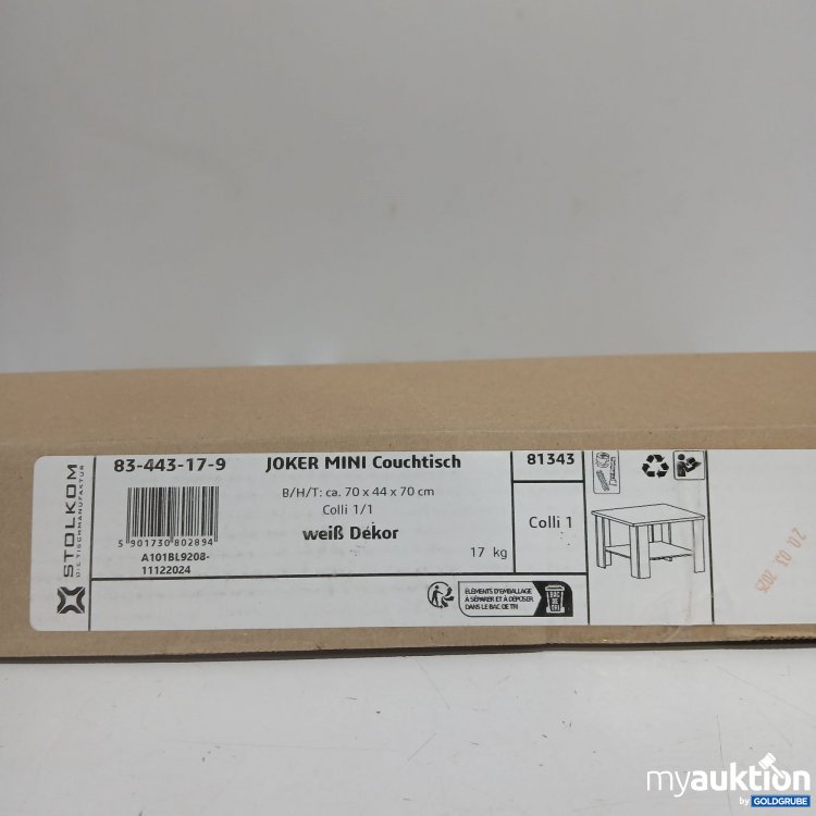 Artikel Nr. 899888: Stolkom Joker Mini Couchtisch weiß Dekor ca. 70x44x70cm 83-443-17-9 