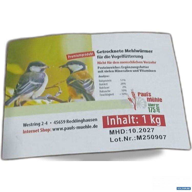 Artikel Nr. 973888 Artikel Nr. 973888: Paul's Mühle Getrocknete Mehlwürmer 1 kg