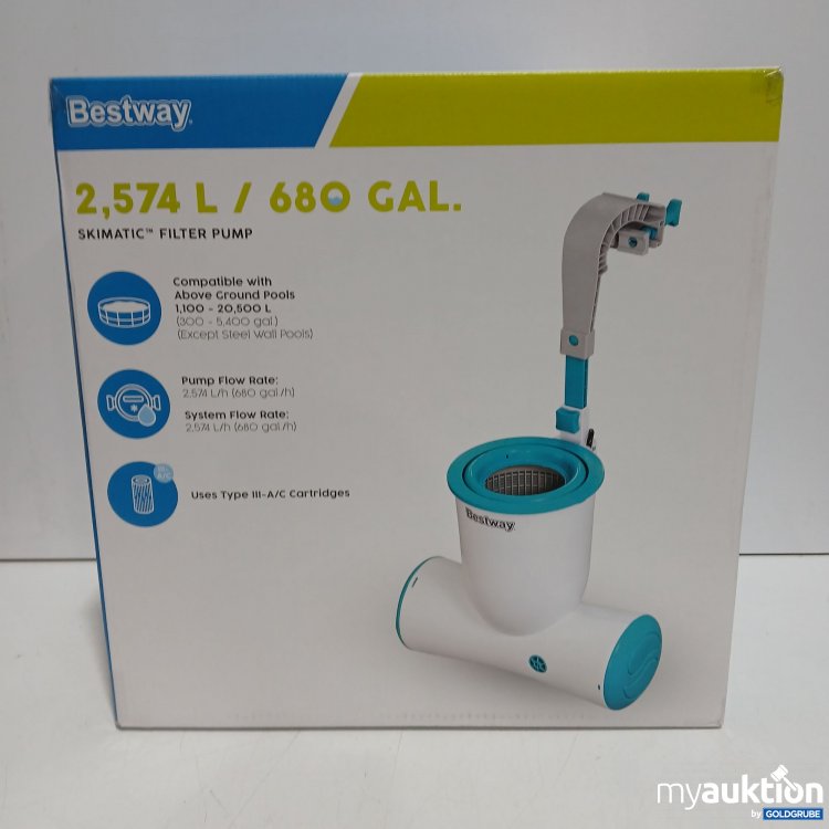 Artikel Nr. 462889 Artikel Nr. 462889: Bestway Skimatic Filter Pump 2,574 L / 680 GAL