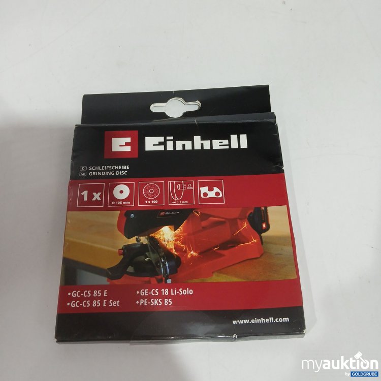 Artikel Nr. 812889 Artikel Nr. 812889: Einhell Schleifscheibe 108mm