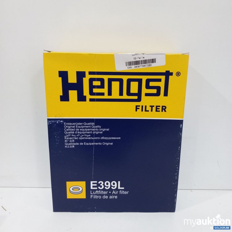 Artikel Nr. 814889: Hengst Filter E399L Luftfilter  