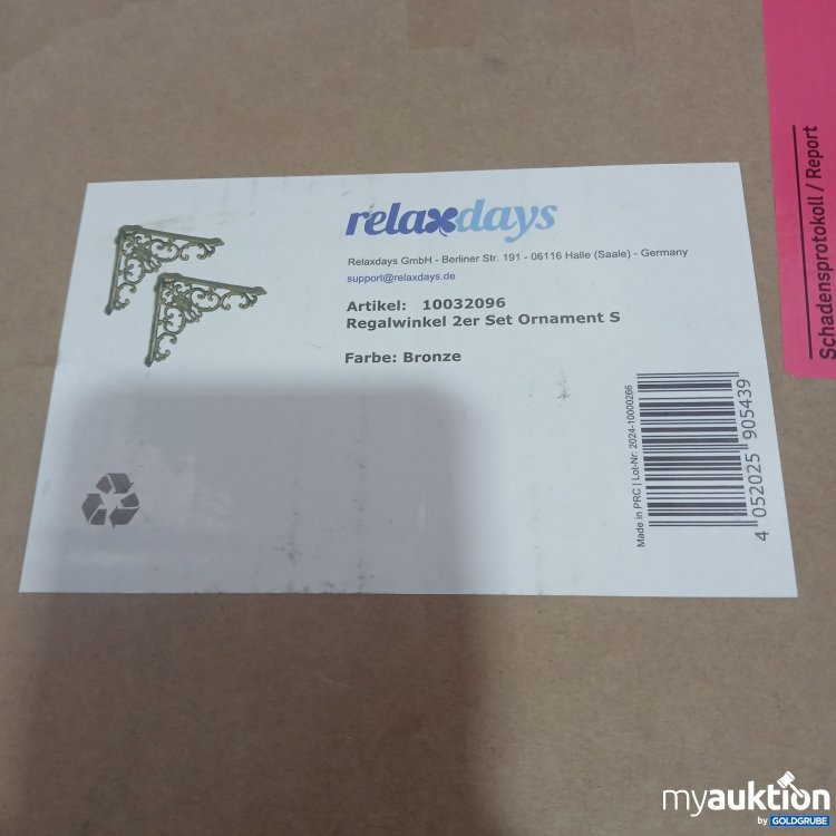 Artikel Nr. 871889 Artikel Nr. 871889: RelaxDays 10032096 Regalwinkel 2er Set Ornament S Bronze