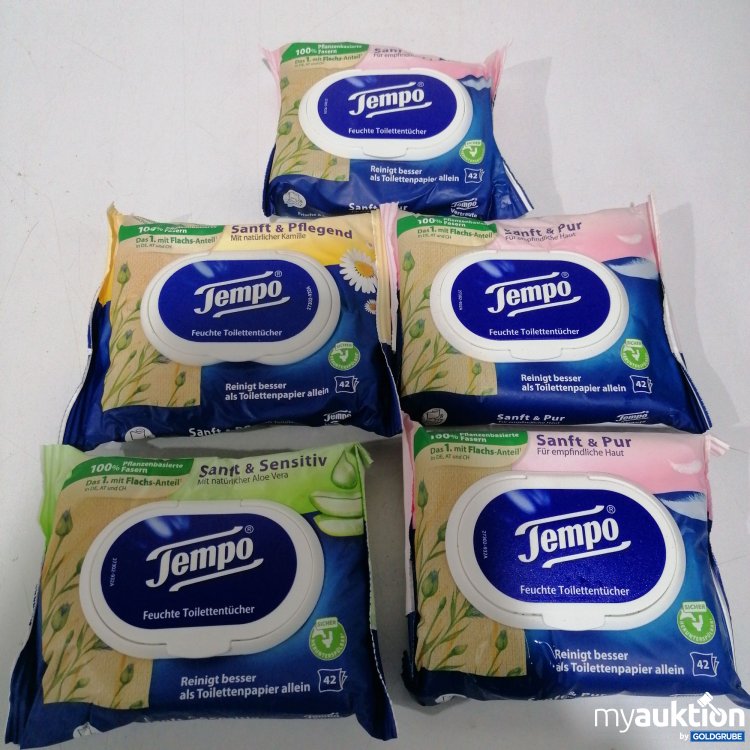 Artikel Nr. 883889: 5Stk Tempo Feuchttücher 