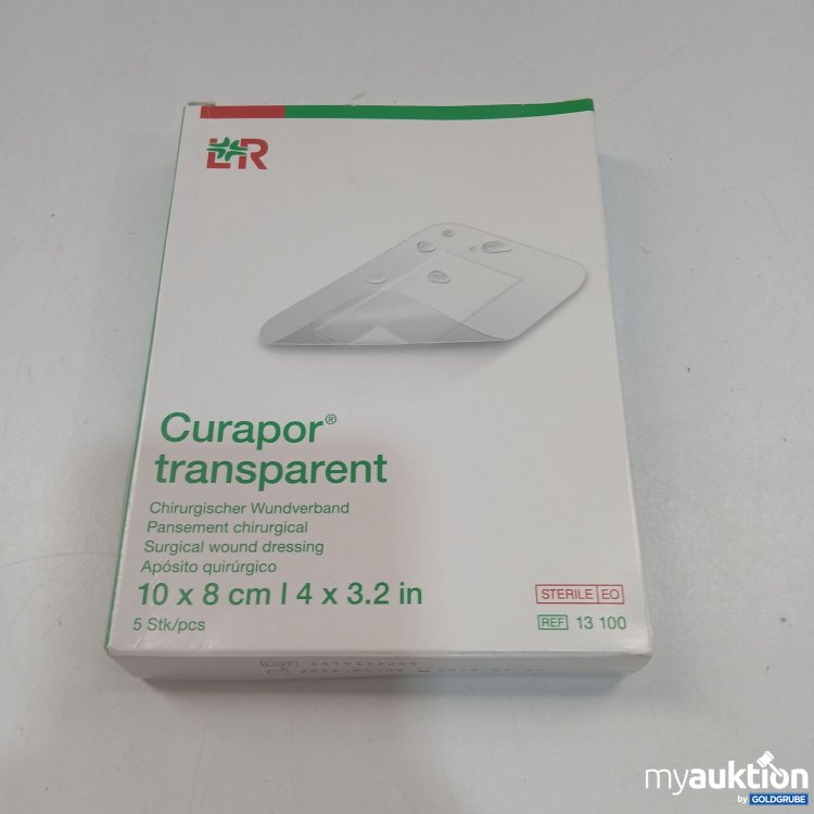 Artikel Nr. 910889 Artikel Nr. 910889: LR Curapor Transparent Wundverband 10x8cm 5 Stück