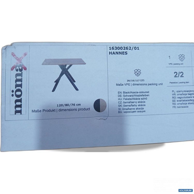 Artikel Nr. 955889: Mömax Tisch "Hannes" schwarz/akaziefarben 16300262/01 