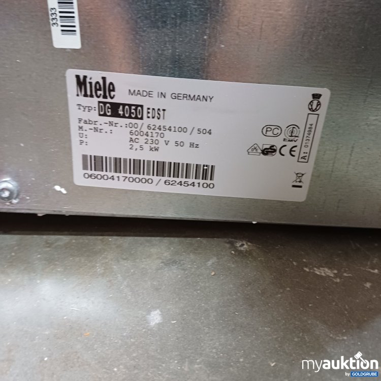 Artikel Nr. 986889 Artikel Nr. 986889: Miele Backofen 45x60cm
