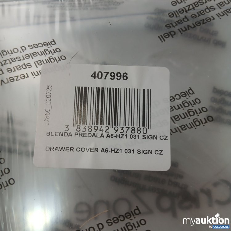 Artikel Nr. 995889: Gorenje Sichtblende für Kühlschrank 407996