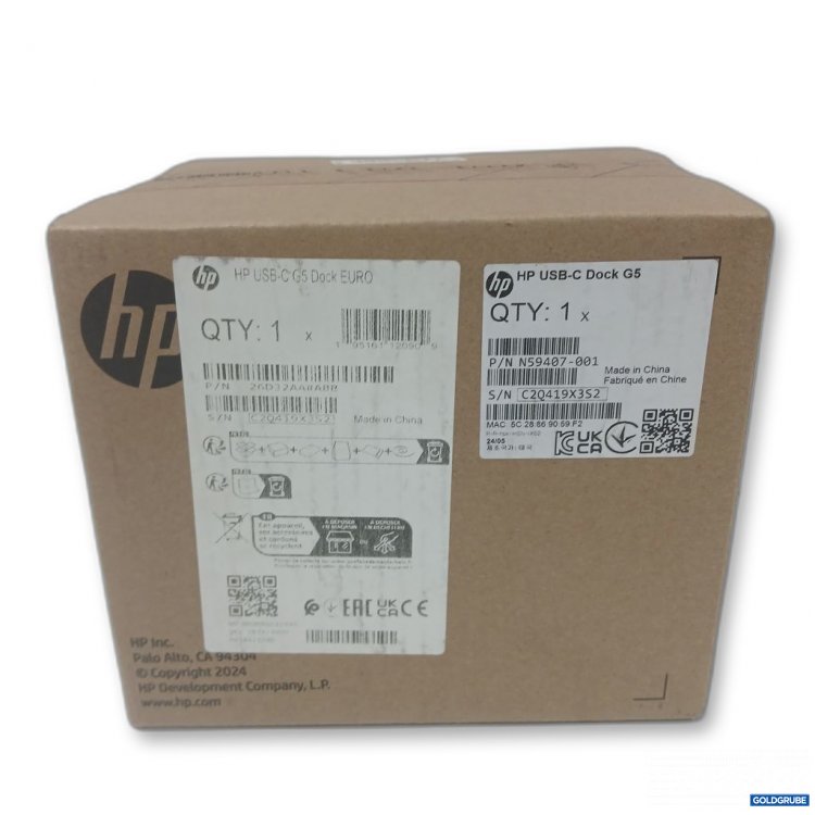 Artikel Nr. 441890 Artikel Nr. 441890: HP USB-C G5 Dockingstation