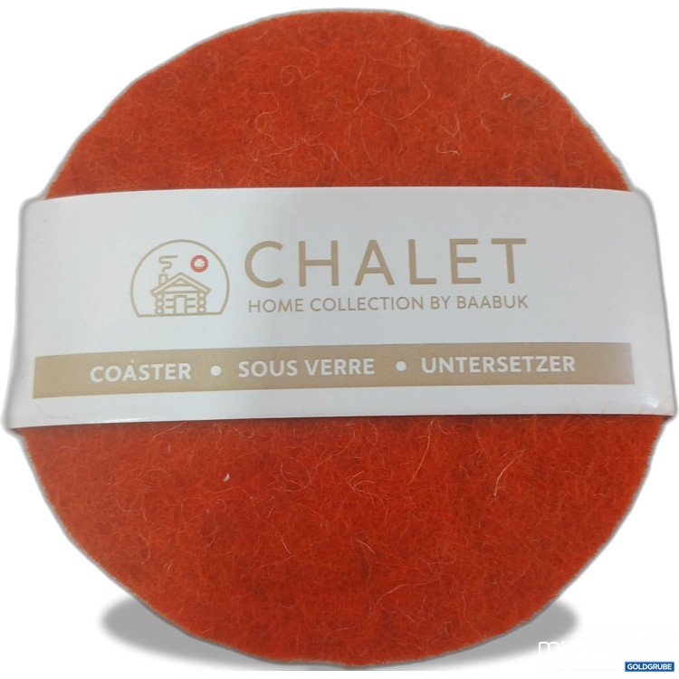 Artikel Nr. 445890 Artikel Nr. 445890: Baabuk Chalet Untersetzer rot 10cm 4Stk