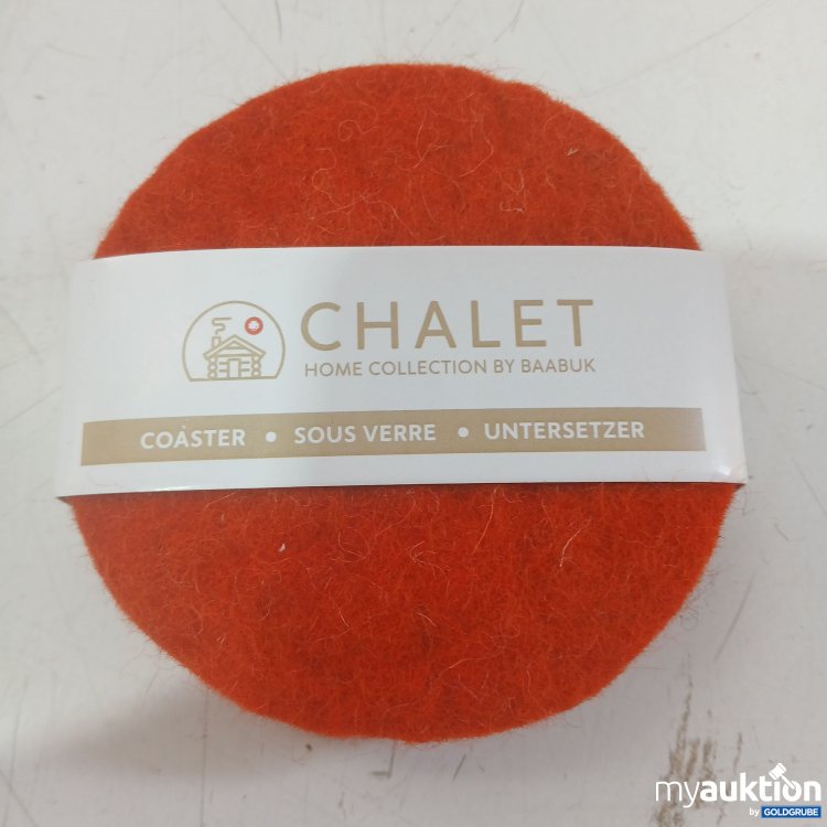 Artikel Nr. 445890 Artikel Nr. 445890: Baabuk Chalet Untersetzer rot 10cm 4Stk