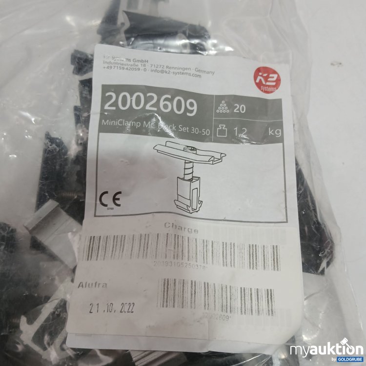 Artikel Nr. 971890: K2 System Mini Clamp MC Black Set 30-50 20Stk