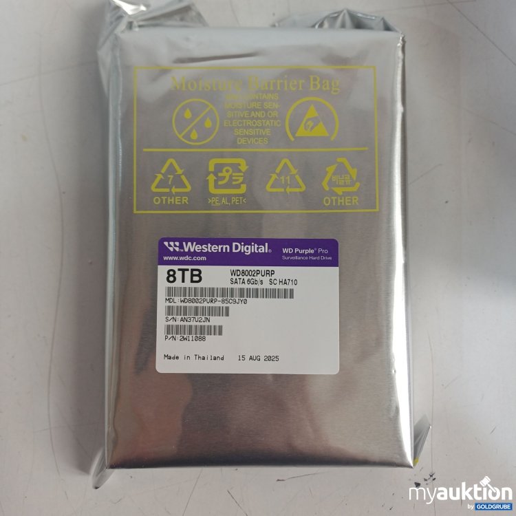 Artikel Nr. 987890 Artikel Nr. 987890: Western Digital WD Purple Pro Überwachungsfestplatte 8TB, WD8002PURP