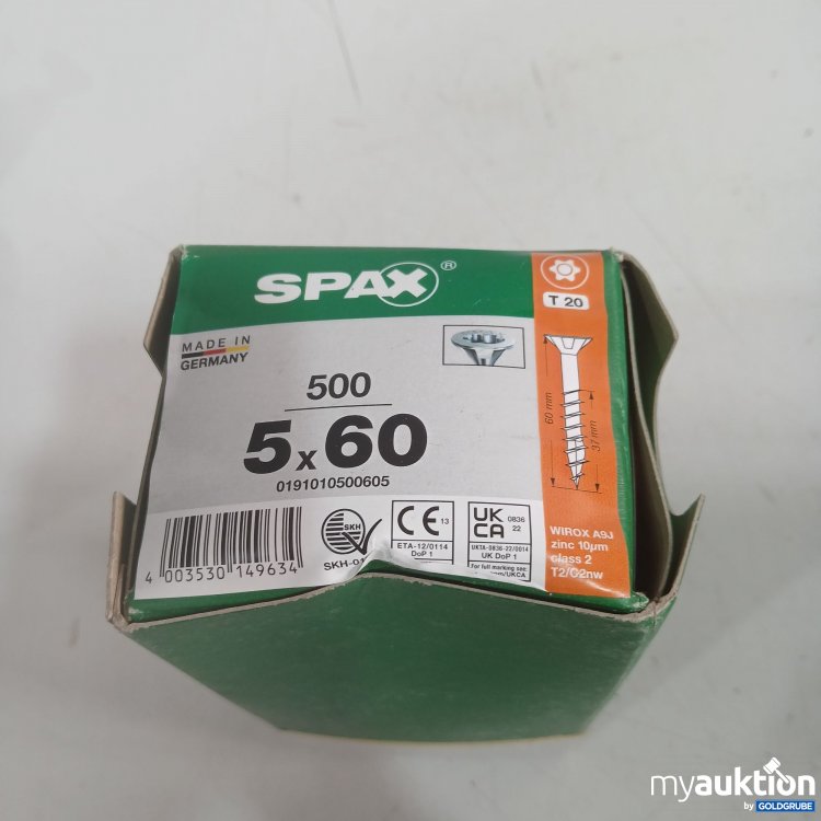 Artikel Nr. 992890 Artikel Nr. 992890: Spax Schrauben T20 5x60 500Stk
