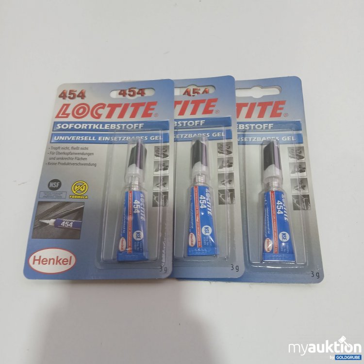 Artikel Nr. 398891: Loctite Sofortklebstoff 454 3x3g