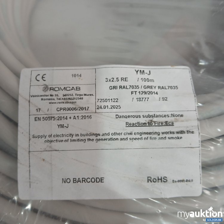 Artikel Nr. 872891 Artikel Nr. 872891: Romcab Gri Ral7035 3x2,5RE 100m