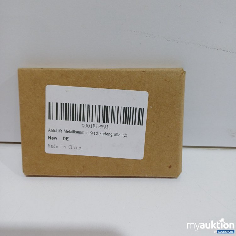 Artikel Nr. 894891 Artikel Nr. 894891: AhfuLife Metallkamm in Kreditkartengröße