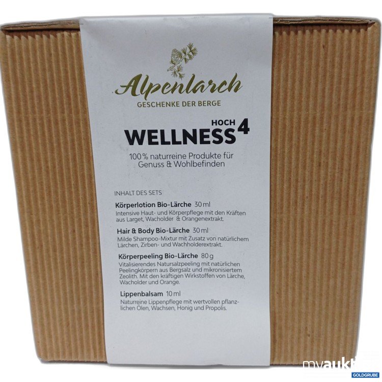 Artikel Nr. 914891: Alpenlarch Wellness Hoch4 Set, diverse Produkte 