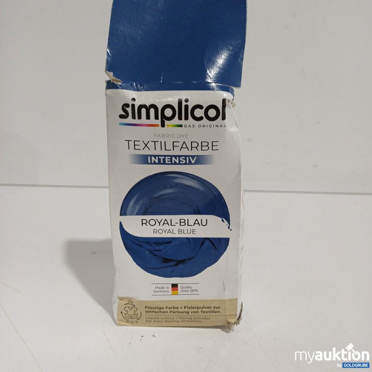 Artikel Nr. 960891: Simplicol Textilfarbe intensiv Royal-blau 150ml + 400g 