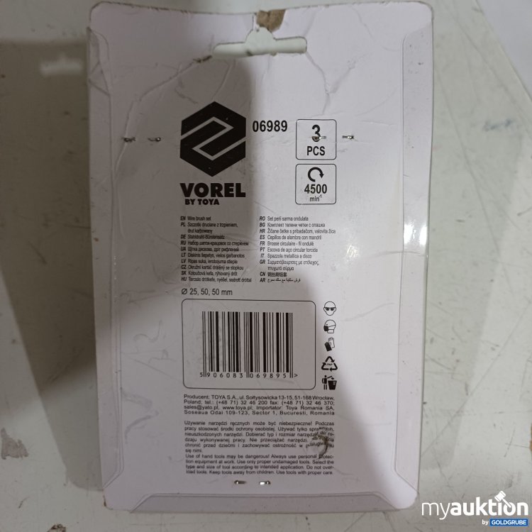 Artikel Nr. 986891: Vorel 3-teilige Drahtbürsten-Set (Modell 06989)