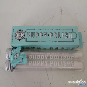 Auktion Puppy Polish Zahnpasta + 2 Zahnbürsten für Tiere 