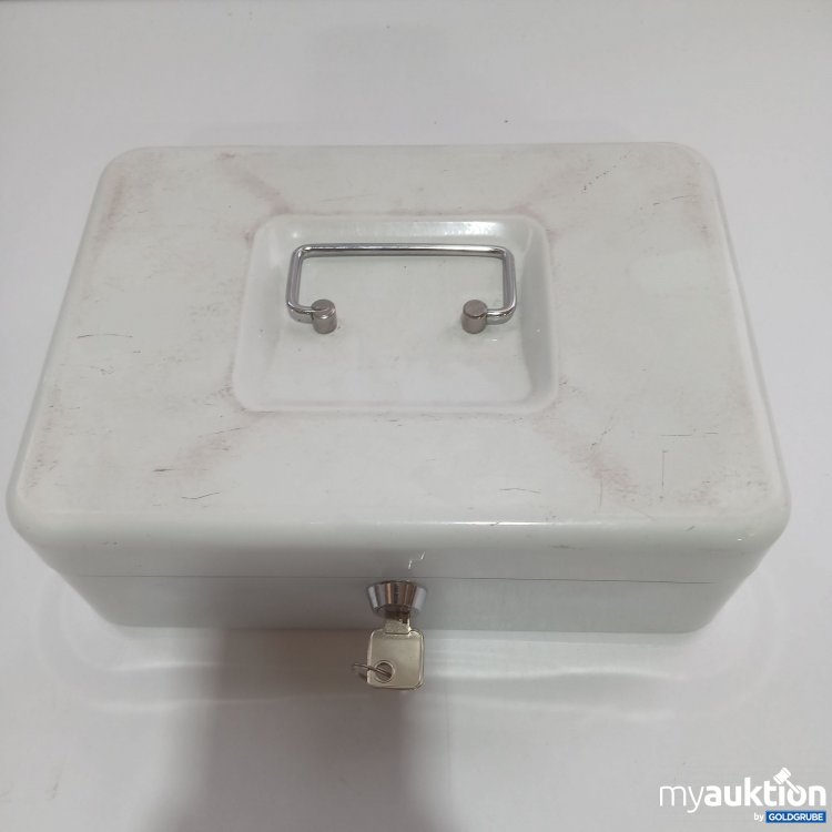 Artikel Nr. 398892 Artikel Nr. 398892: Geldkassette aus Metall Weiß ca.25x18x9cm