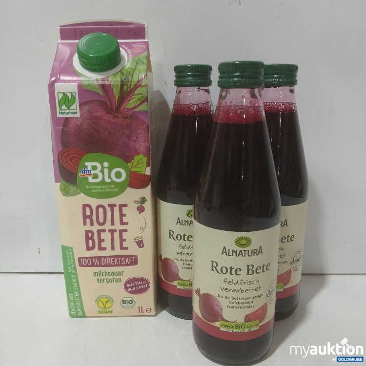 Artikel Nr. 471892: Rote Bete Saft bio verschiedene Sorten
