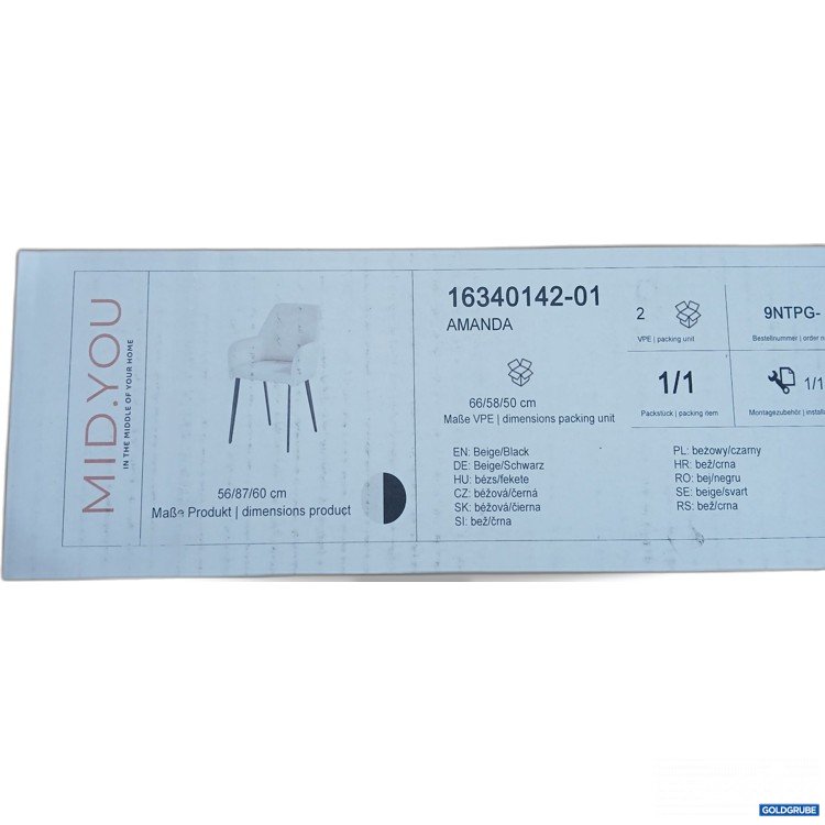 Artikel Nr. 899892: Midyou Amanda Sessel 2Stk Beige/schwarz 16340142-01 