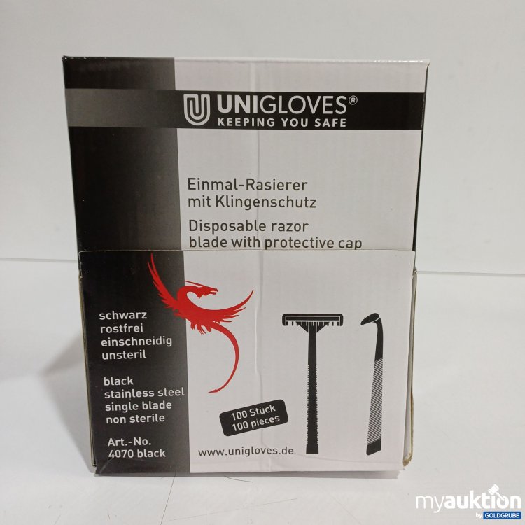 Artikel Nr. 960892: Unigloves Einmal Rasierer mit Klingenschutz 100Stk 