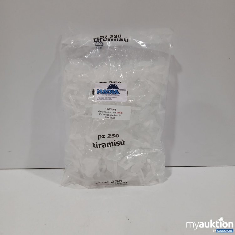 Artikel Nr. 961892: Madia Gewindelaschen 2mm für Verlegesystem K