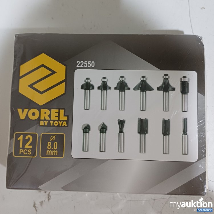Artikel Nr. 986892: Vorel Fräsersatz (Modell 22550) 12 Teile 