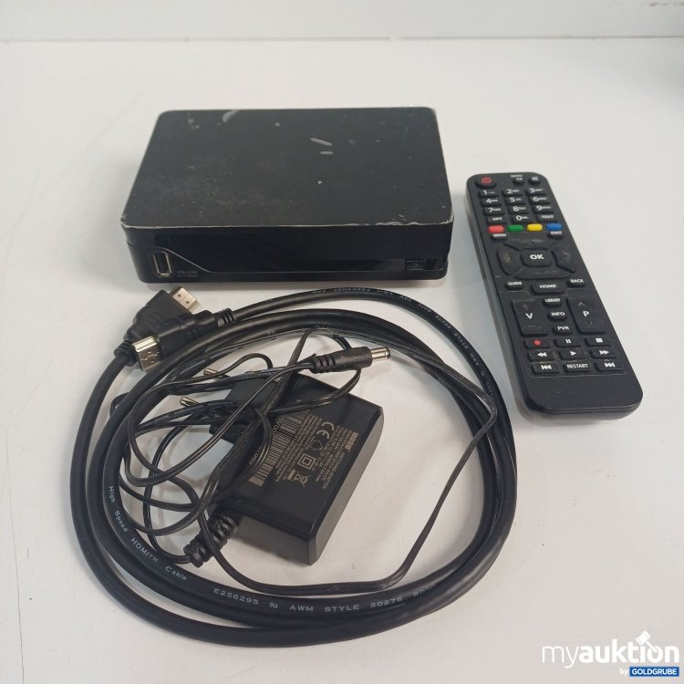 Artikel Nr. 987892 Artikel Nr. 987892: Kaonmedia MZ-52 Satellitenreceiver mit Kabel und Fernbedienung, Schwarz