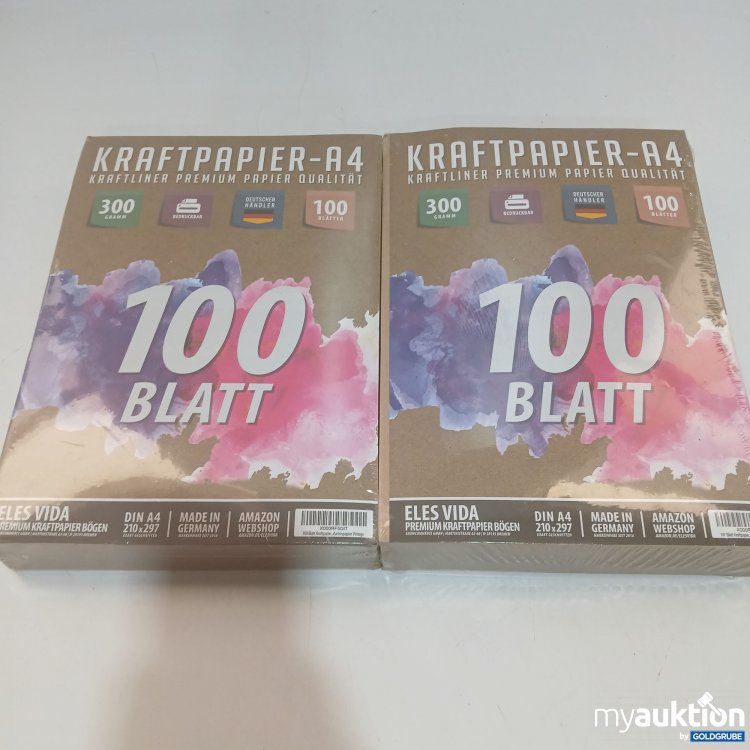 Artikel Nr. 873893 Artikel Nr. 873893: Kraftpapier-A4 2er Pack x100 Blätter
