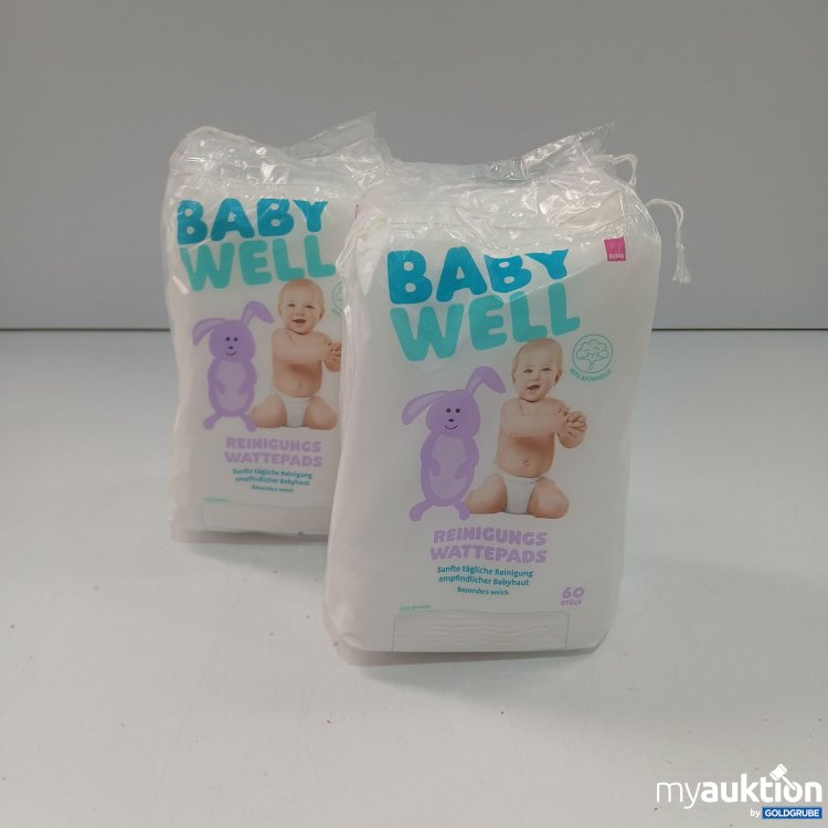 Artikel Nr. 910893 Artikel Nr. 910893: BabyWell Reinigungswattepads 2x60 Stück