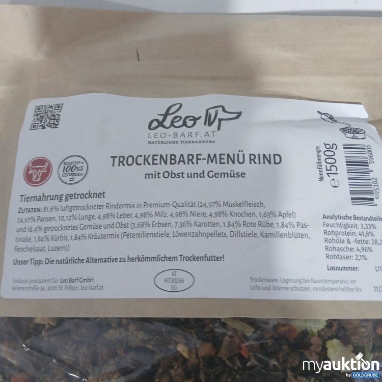 Artikel Nr. 952893: Leo Trockenbarf-Menü Rind