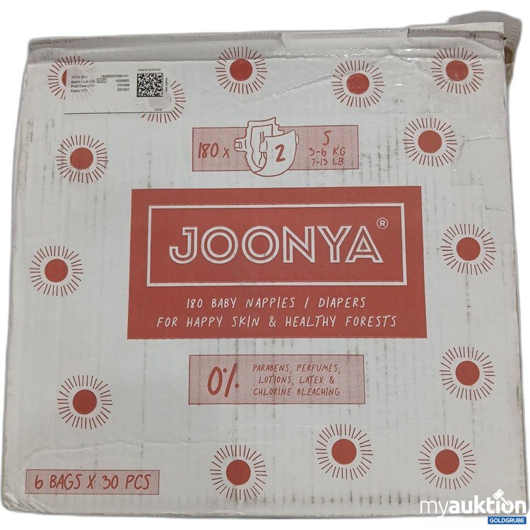Artikel Nr. 971893: Joonya 180 Babywindeln 30stk S 3-6 KG
