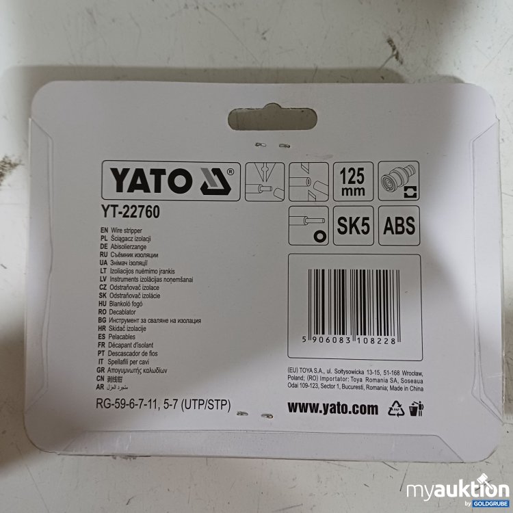 Artikel Nr. 986893: Yato RG-Ab­iso­lier­zan­ge