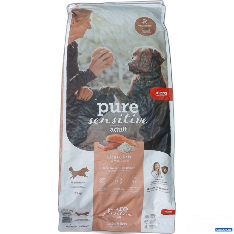Artikel Nr. 990893 Artikel Nr. 990893: Mera pure sensitive adult Hundefutter Lachs & Reis 12,5kg