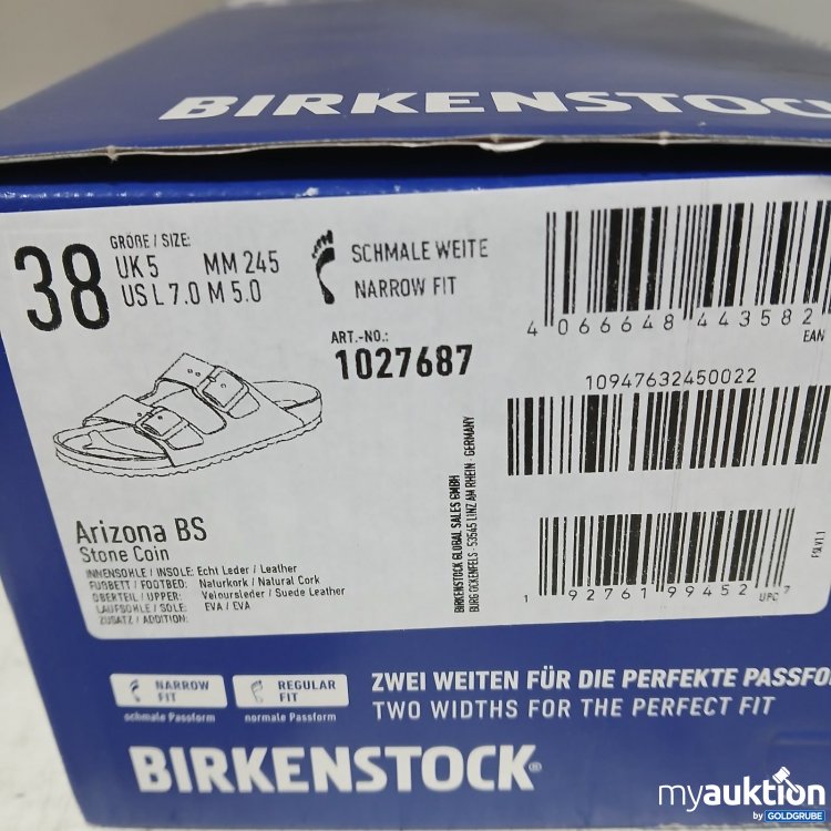 Artikel Nr. 469894 Artikel Nr. 469894: Birkenstock Arizona BS Sandalen Stone Coin schmale Weite