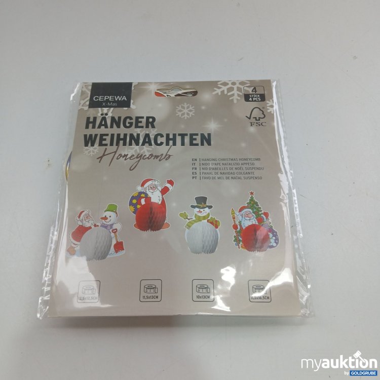 Artikel Nr. 846894 Artikel Nr. 846894: Cepewa Hänger Weihnachten 4 Stück