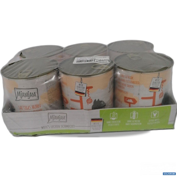 Artikel Nr. 886894: Mjamjam Katze Saftiges Huhn 6x800g