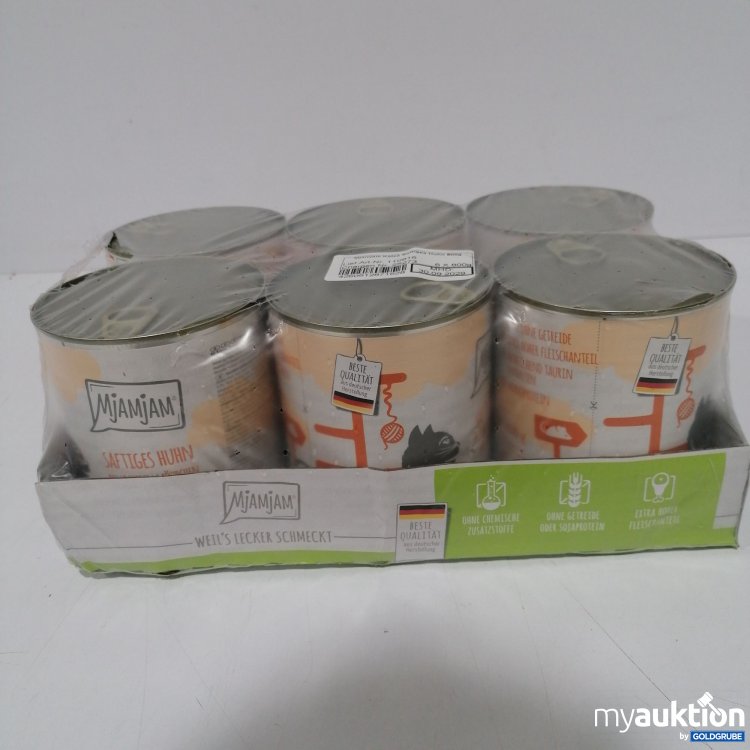 Artikel Nr. 886894: Mjamjam Katze Saftiges Huhn 6x800g