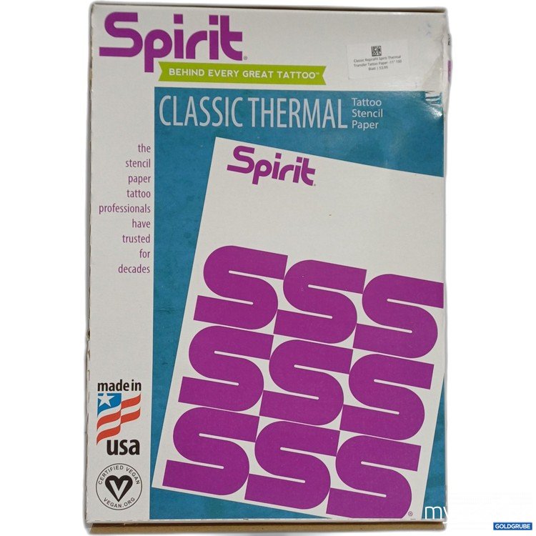 Artikel Nr. 960894: Spirit Classic Thermal Tattoo Stencil Paper 100Stk 21,6x27,9cm 