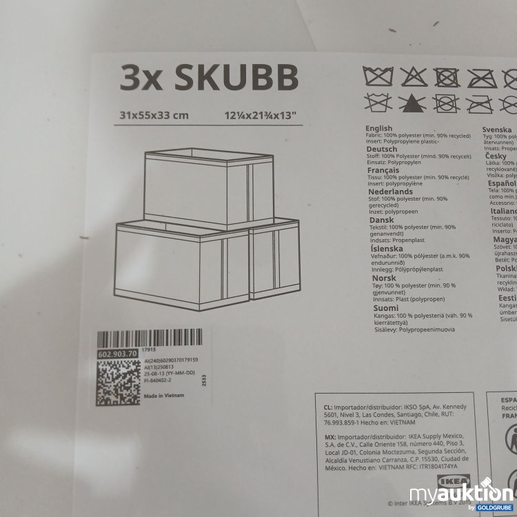Artikel Nr. 983894 Artikel Nr. 983894: Ikea Aufbewahrungsboxen weiß 602.903.70 31x55x33cm 3Stk