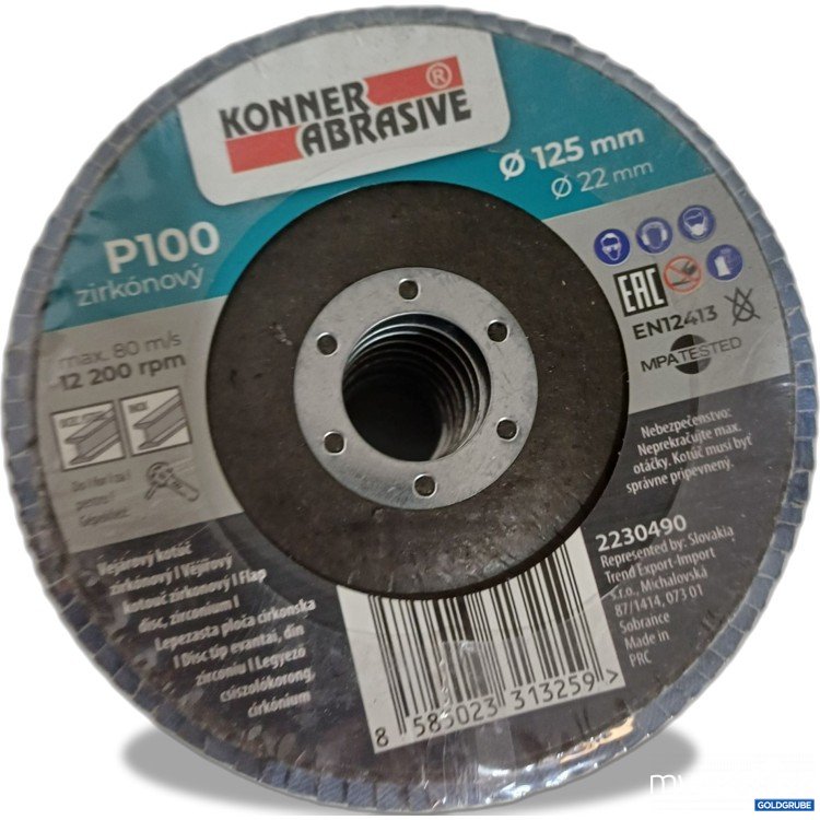 Artikel Nr. 986894: Konner Abrasive Fächerschleifscheibe Ø125mm, 10Stk