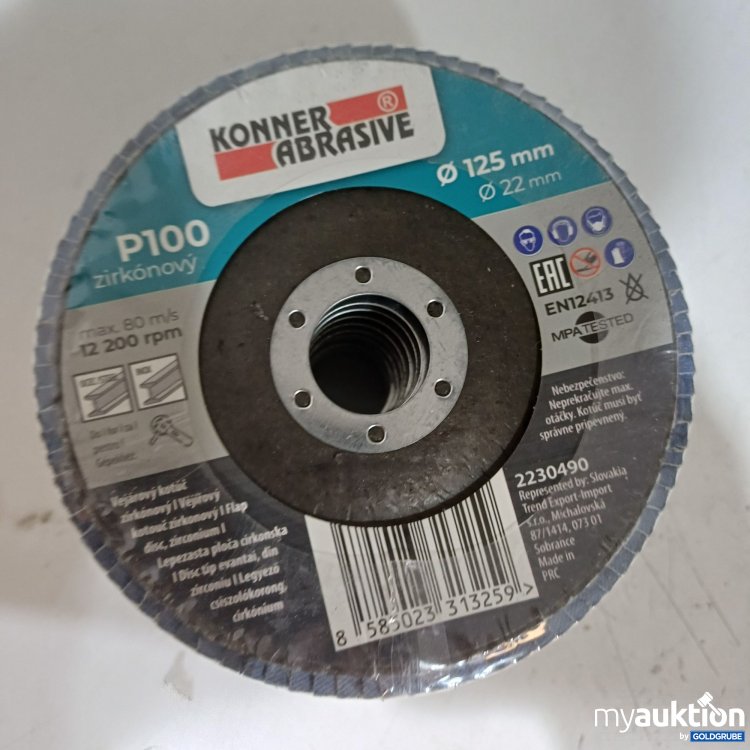 Artikel Nr. 986894: Konner Abrasive Fächerschleifscheibe Ø125mm, 10Stk