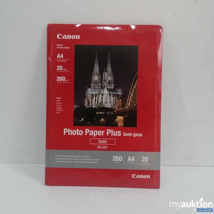 Artikel Nr. 855895 Artikel Nr. 855895: Canon Photo Paper Plus Semi-gloss Satin SG-201