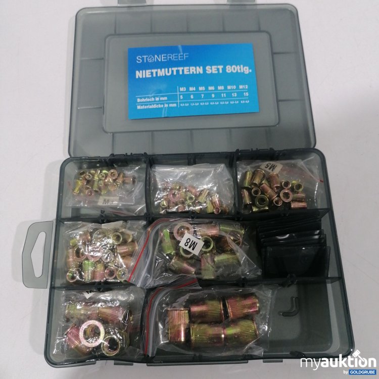 Artikel Nr. 876895 Artikel Nr. 876895: Stonereef Nietmuttern Set 80tlg