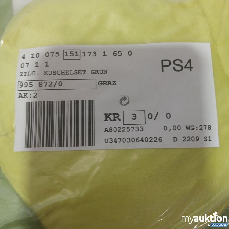 Artikel Nr. 930895 Artikel Nr. 930895: Kuschelset Grün 2tlg.